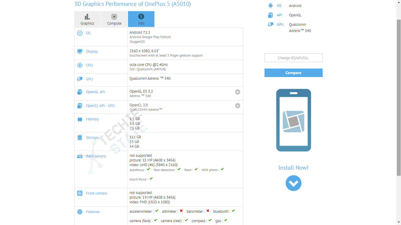 OnePlus 5T with 18:9 display spotted on GFXBench