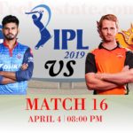 Delhi Capitals vs Sunrisers Hyderabad, 16th Match