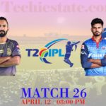 KKR Vs DC IPL 2019 Match Prediction, Live Streaming Cricket Score Info